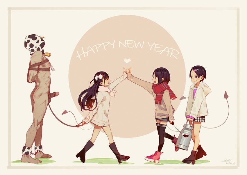 yuu, miyu, and sana (tiny evil) drawn by muk_(monsieur)