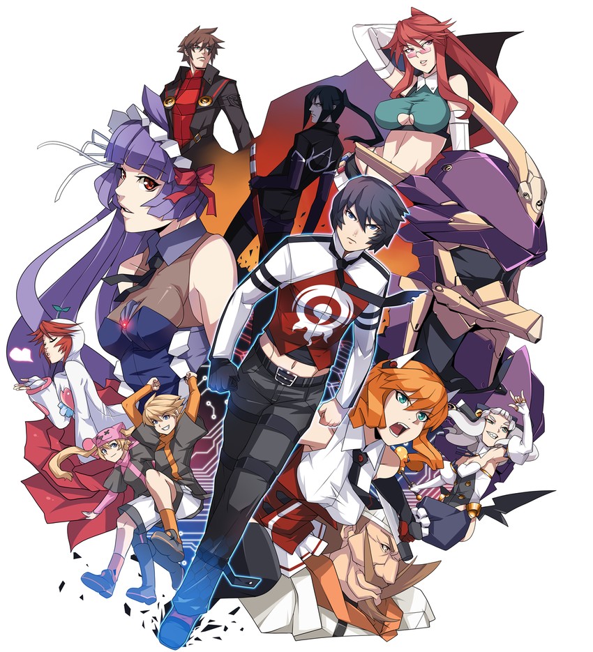 cthylla, celia, mishima rui, hermes gberardini, otagi hikaru, and 7 more (chaos code) drawn by ban!_(bansankan)