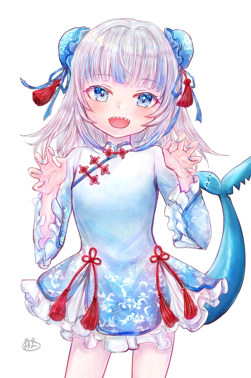 gawr gura (hololive and 1 more) drawn by pasumaro
