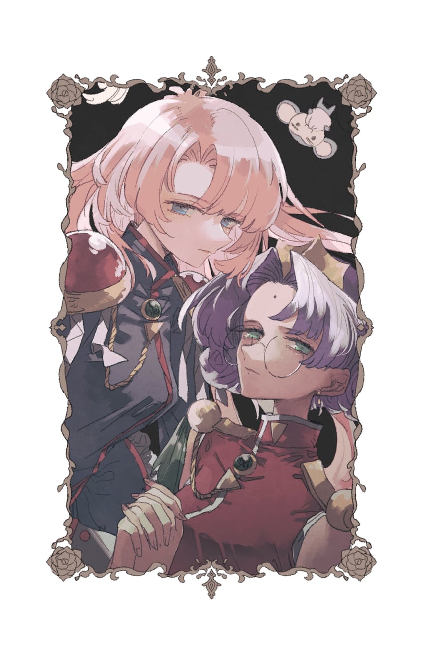 tenjou utena, himemiya anthy, and chu chu (shoujo kakumei utena) drawn by omochi_chowder