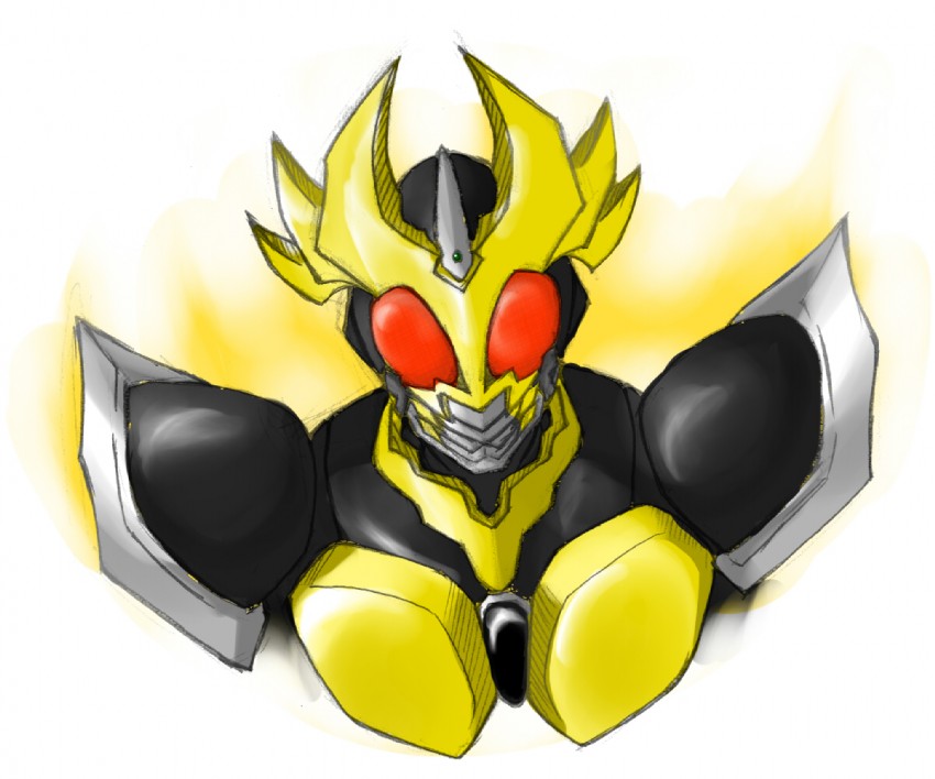 kamen rider agito (kamen rider and 1 more) drawn by eku