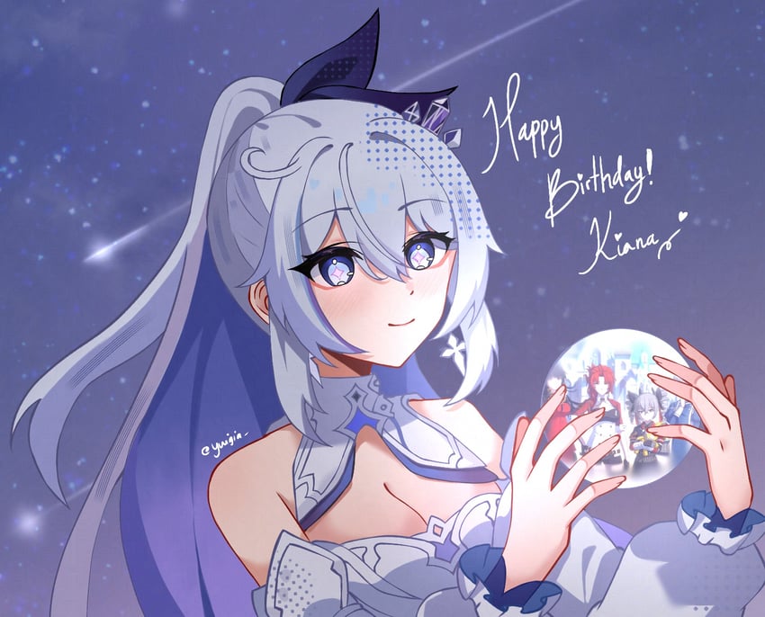kiana kaslana, raiden mei, fu hua, bronya zaychik, and murata himeko (honkai and 1 more) drawn by gia_(yuigia)