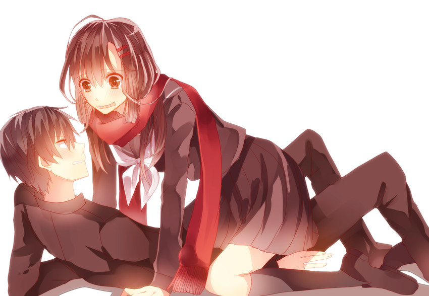 tateyama ayano and kisaragi shintarou (kagerou project) drawn by killerbeers