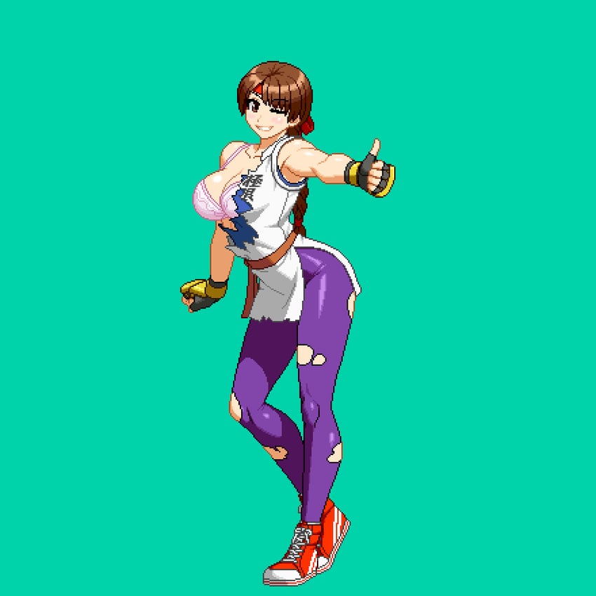 yuri sakazaki (the king of fighters and 1 more) drawn by aoi_ship
