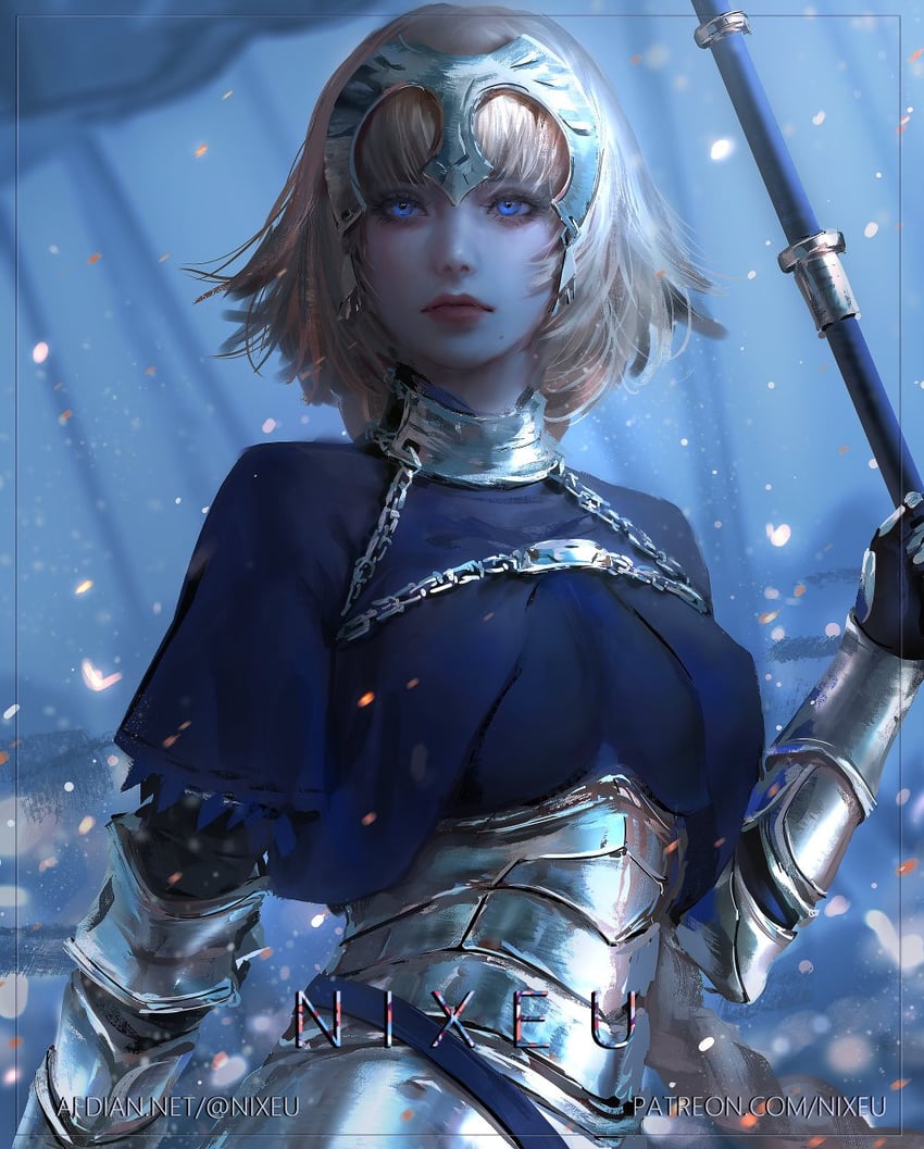 jeanne d'arc (fate and 1 more) drawn by nixeu
