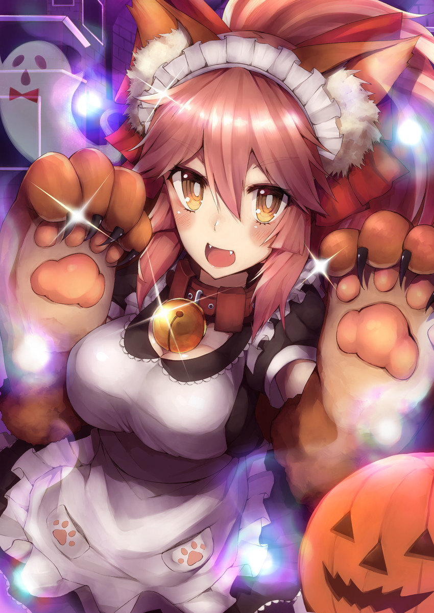 tamamo and tamamo cat (fate and 1 more) drawn by hachiroku_(hatirokusann86)