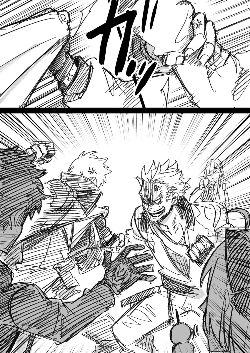 fujimaru ritsuka, okita souji, oda nobunaga, saitou hajime, and nagakura shinpachi (fate and 1 more) drawn by imaz731
