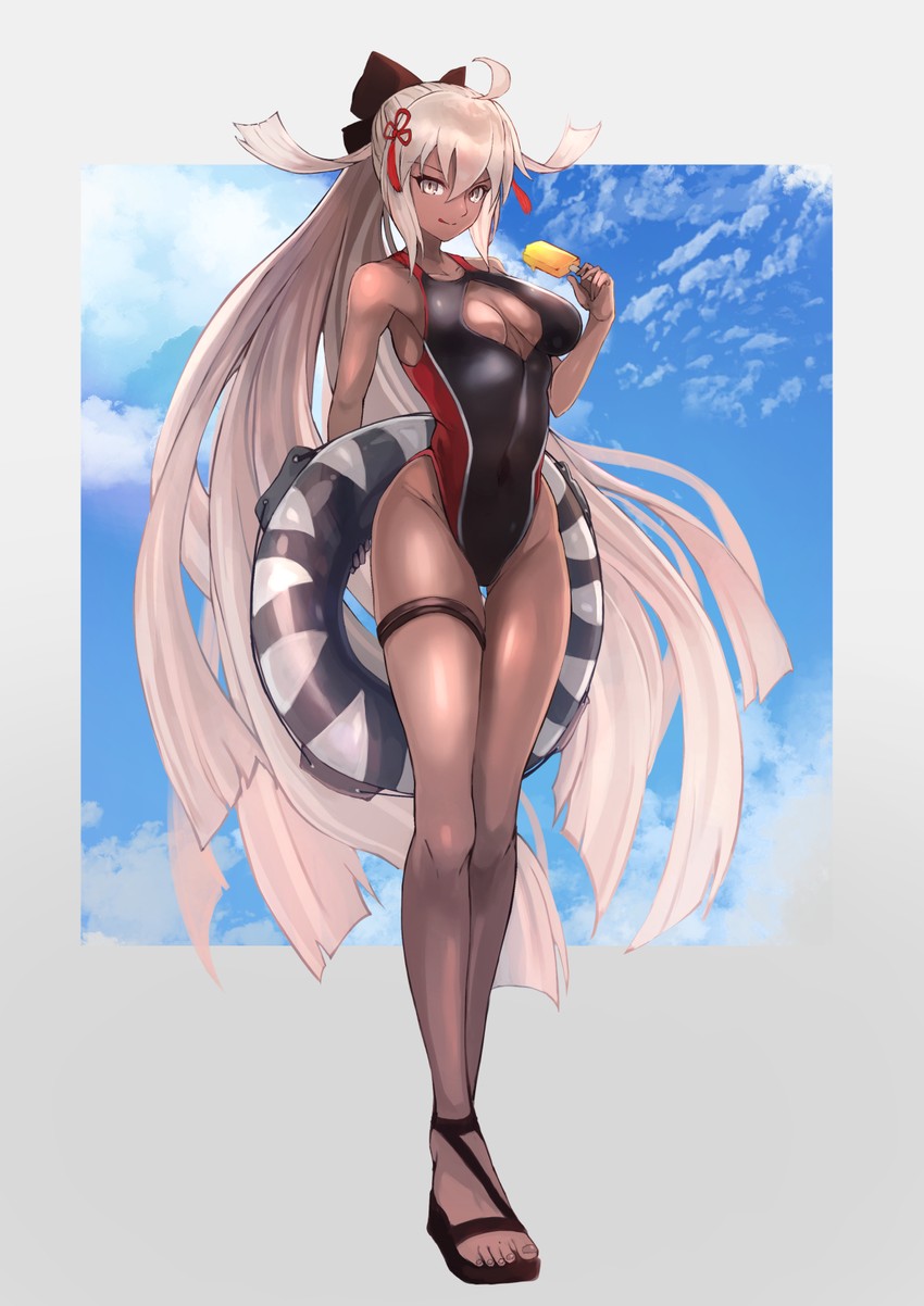 okita souji and okita souji alter (fate and 2 more) drawn by ohako_(ohako1818)