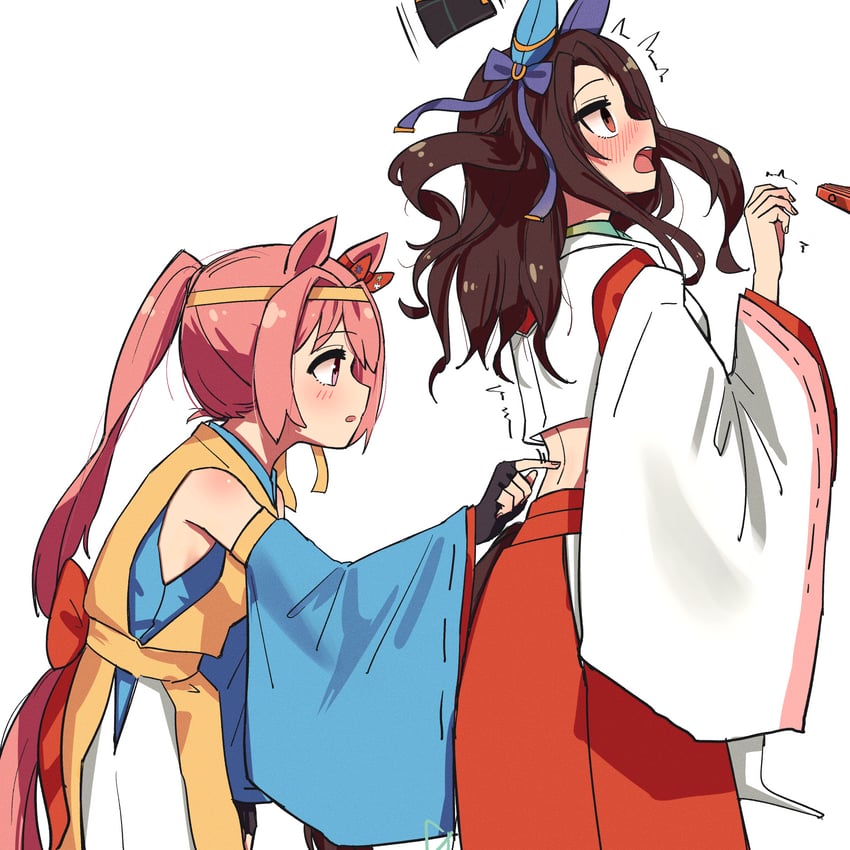 king halo and haru urara (umamusume) drawn by jin_(jinkwon1147)