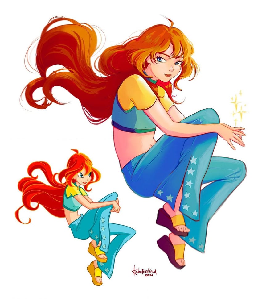 bloom (winx club) drawn by koburashiwa