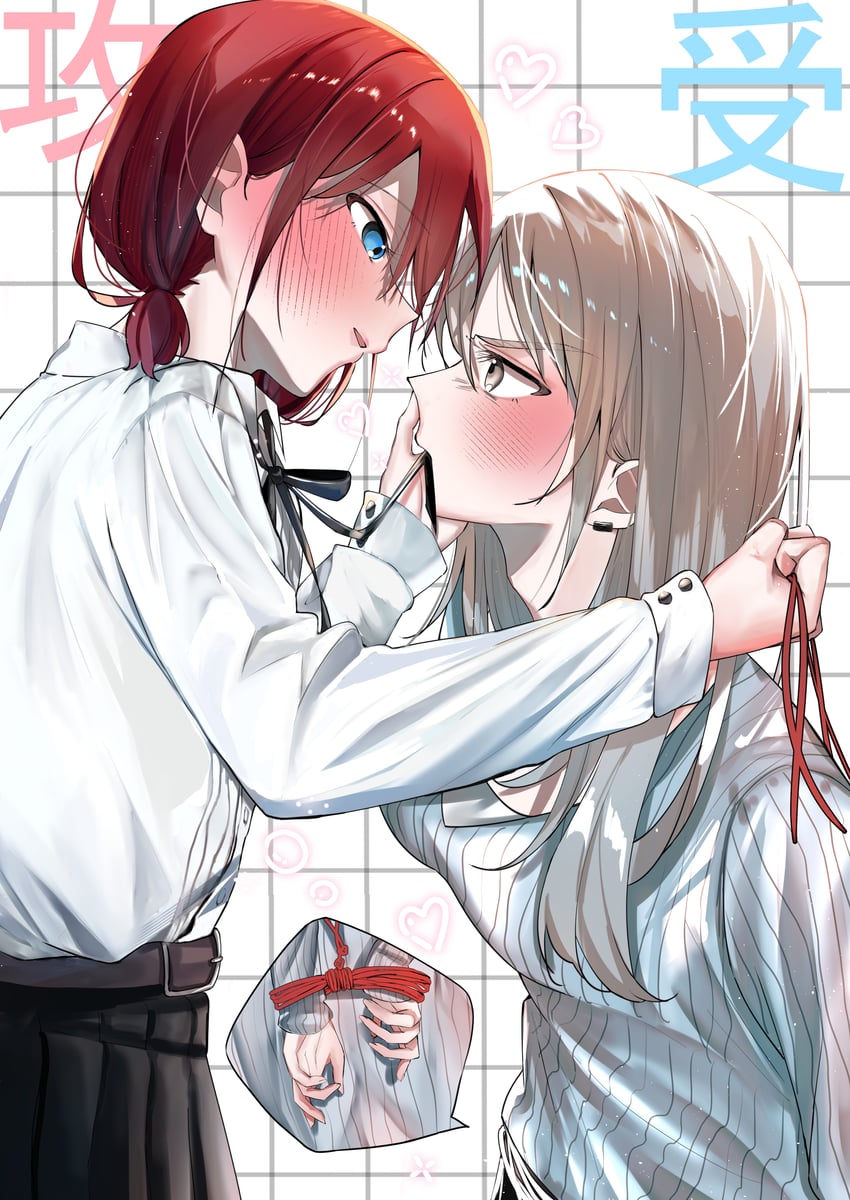 iseri nina and kawaragi momoka (girls band cry) drawn by iruru1