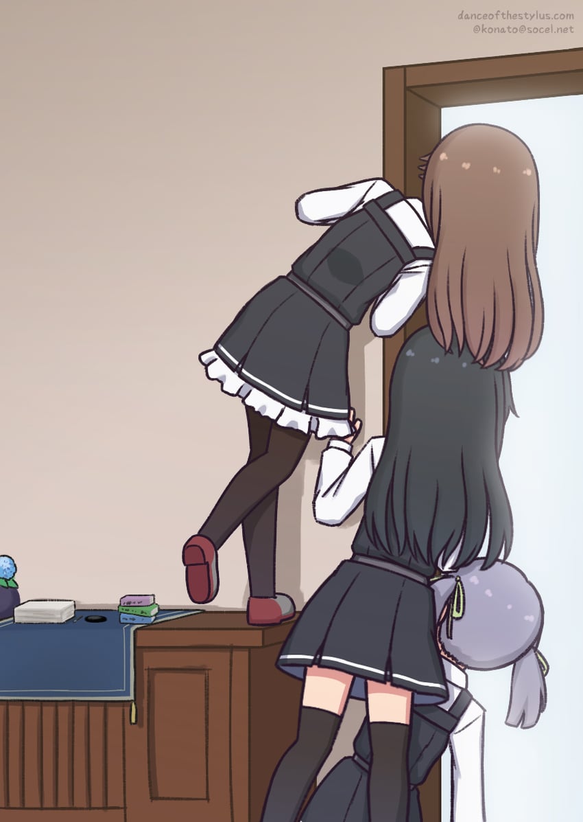 asashio, asashio kai ni, arashio, ooshio, arashio kai ni, and 1 more (kantai collection) drawn by konato_k