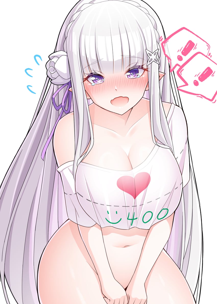 emilia (re:zero kara hajimeru isekai seikatsu) drawn by merueru