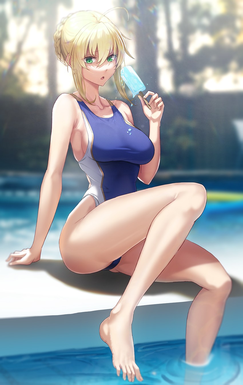 artoria pendragon (fate and 1 more) drawn by solar_(happymonk)