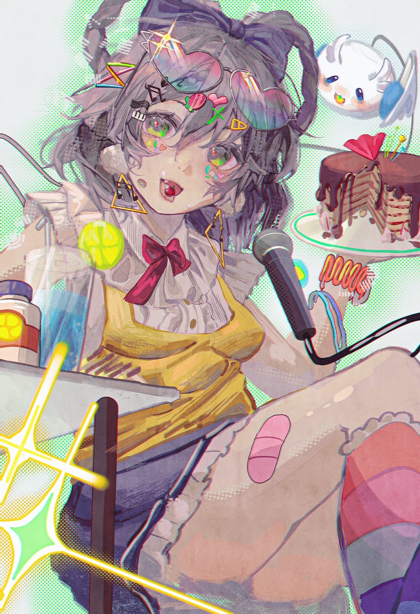 luo tianyi and tian dian (vocaloid and 1 more) drawn by coumibuzzbuzz