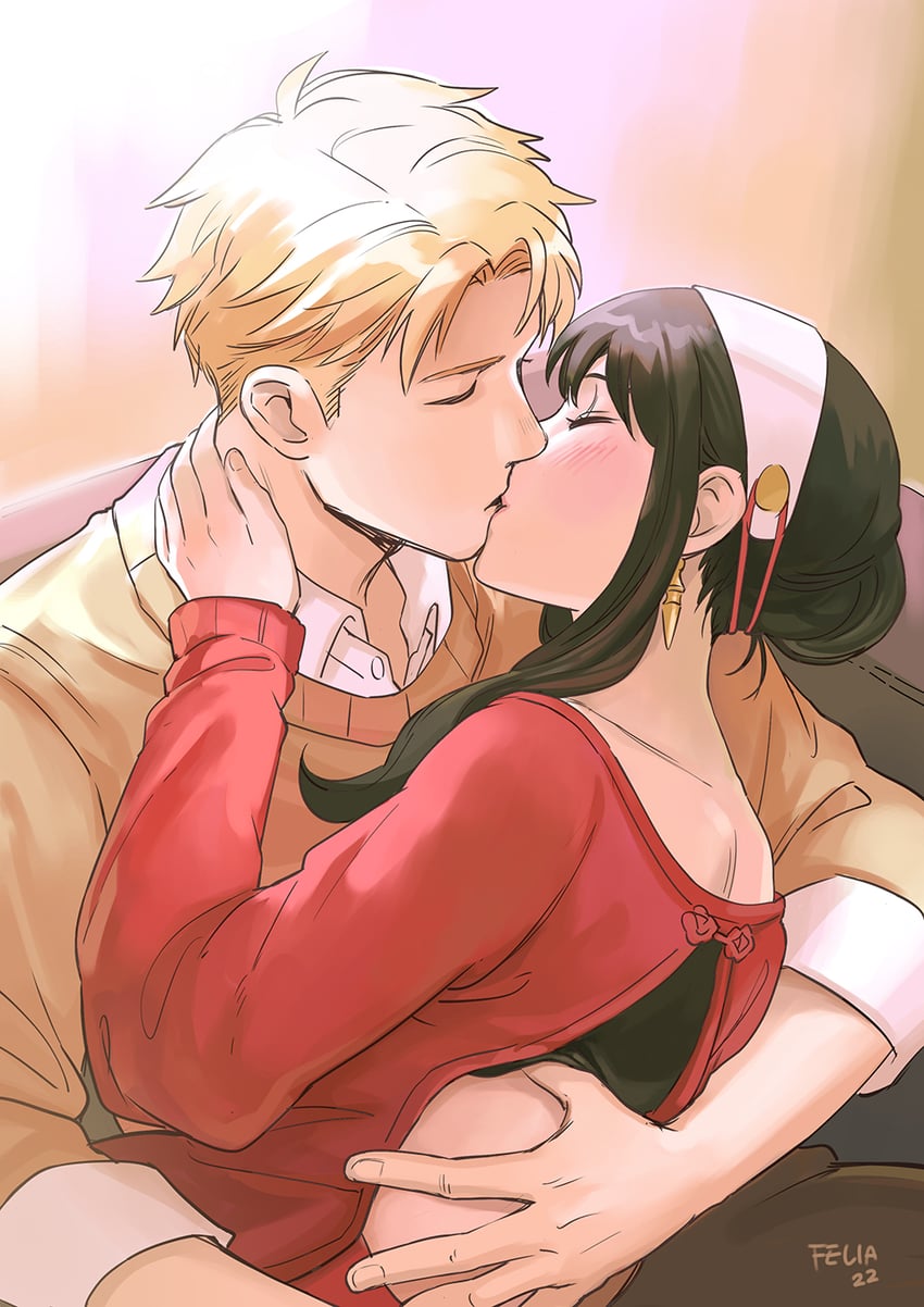 yor briar and twilight (spy x family) drawn by felia_hanakata