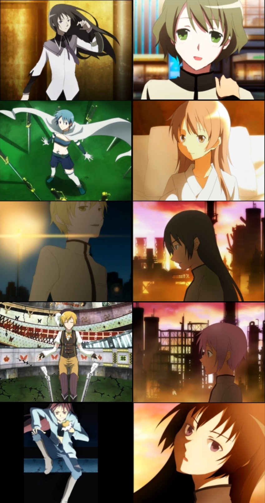 akemi homura, kaname madoka, miki sayaka, sakura kyoko, tomoe mami, and 2 more (mahou shoujo madoka magica)