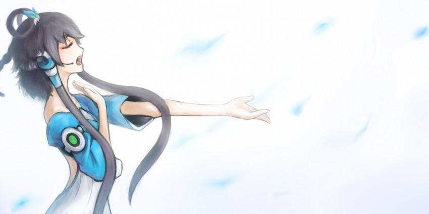 luo tianyi (vocaloid and 1 more) drawn by pasuru_intraining