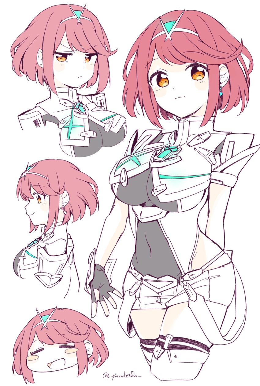 pyra (xenoblade chronicles and 1 more) drawn by bafarin
