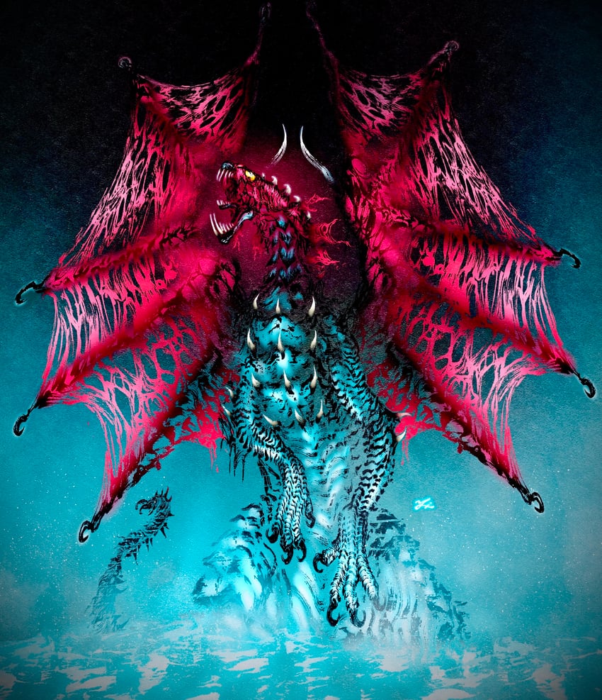 vaal hazak (monster hunter and 1 more) drawn by deadpool_yuchan