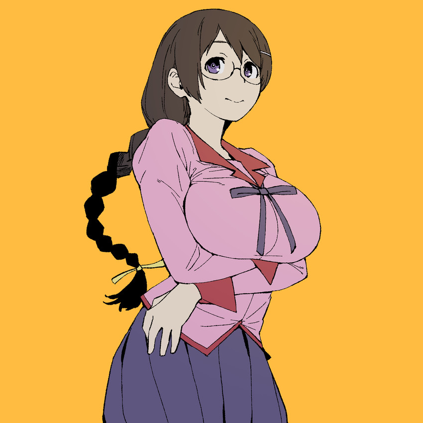 hanekawa tsubasa (monogatari and 1 more) drawn by onsen_tamago_(hs_egg)