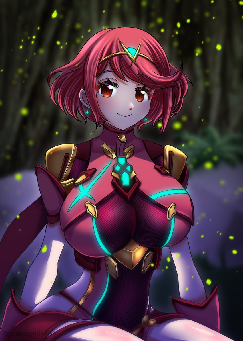 pyra (xenoblade chronicles and 1 more) drawn by gekkovonthefish