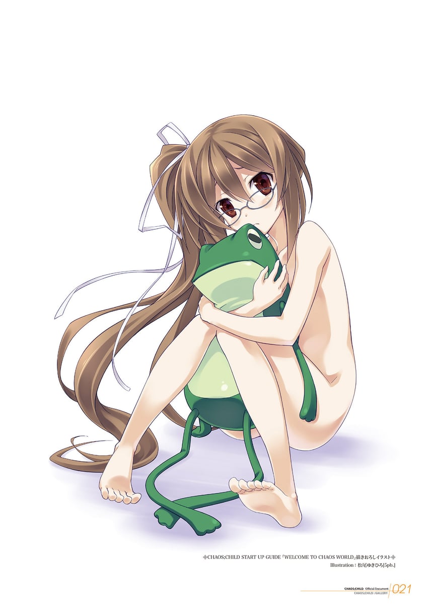 yamazoe uki and gero-froggy (chaos;child) drawn by matsuo_yukihiro and sasaki_mutsumi