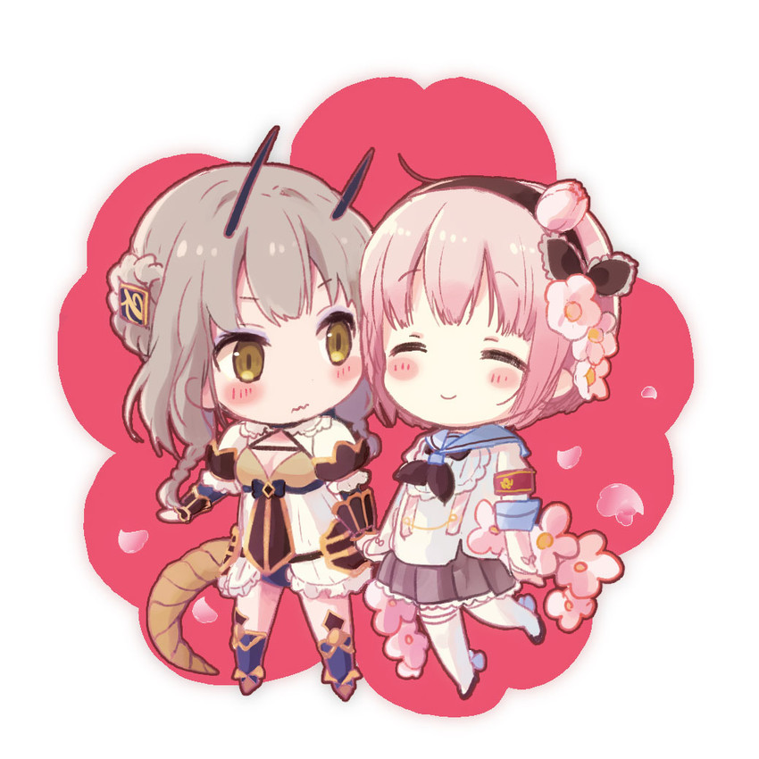 snow white and la pucelle (mahou shoujo ikusei keikaku and 1 more) drawn by noti