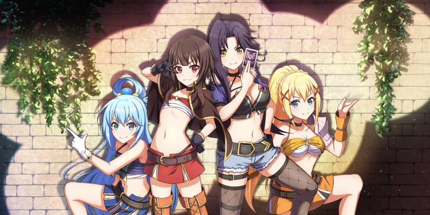 megumin, aqua, darkness, and melissa (kono subarashii sekai ni shukufuku wo! and 1 more)
