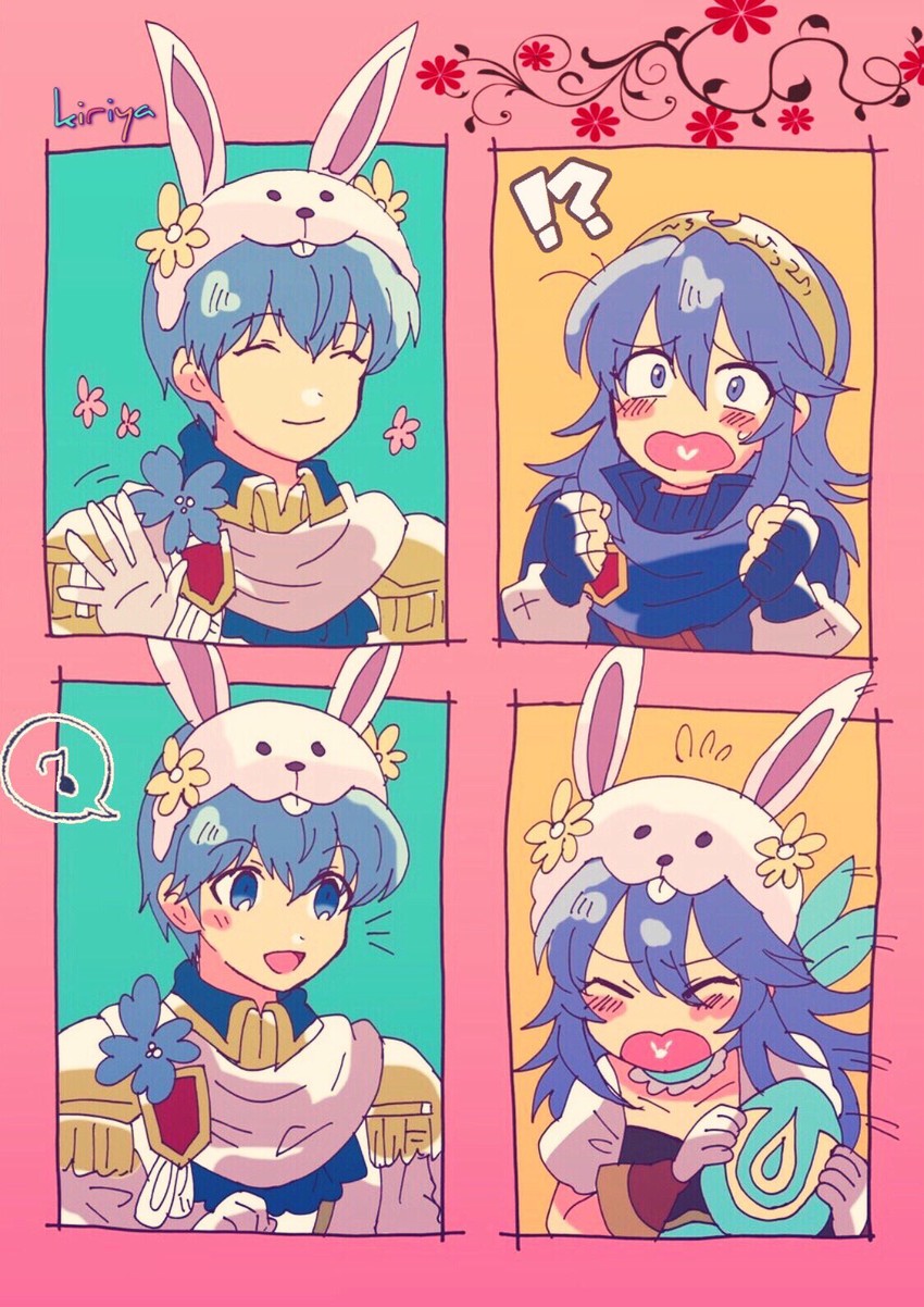 lucina and marth (fire emblem and 3 more) drawn by kiriya_(552260)