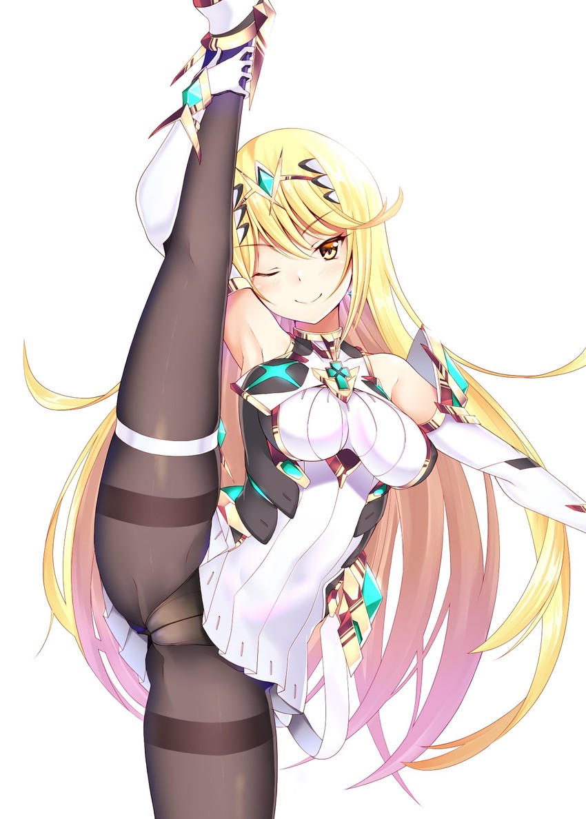 mythra (xenoblade chronicles and 2 more) drawn by daive