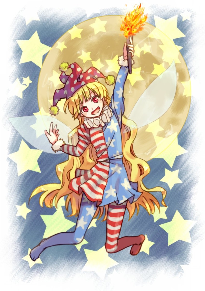 clownpiece (touhou and 1 more) drawn by akizuki_haruhi