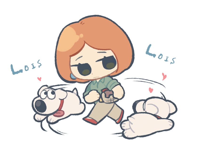 lois griffin and brian griffin (family guy) drawn by tian_niunai_hezi