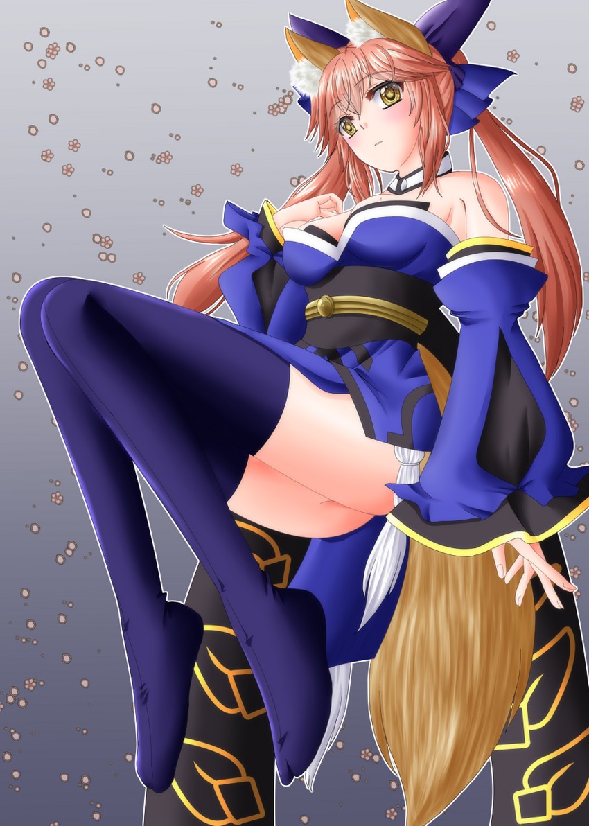 tamamo and tamamo no mae (fate and 3 more) drawn by yue_(kitami_maki)