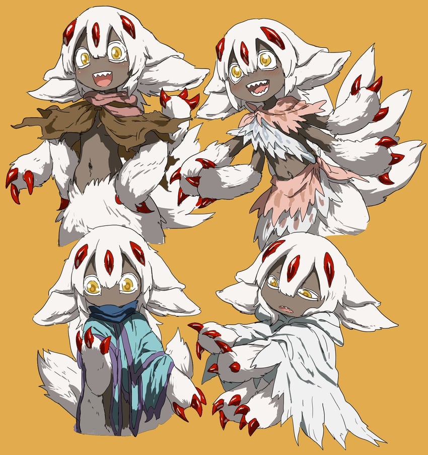 faputa, vueko, belafu, and irumyuui (made in abyss) drawn by xiaopizi32439