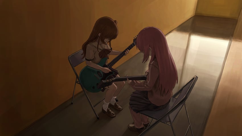 gotoh hitori and kita ikuyo (bocchi the rock!) drawn by an_yb