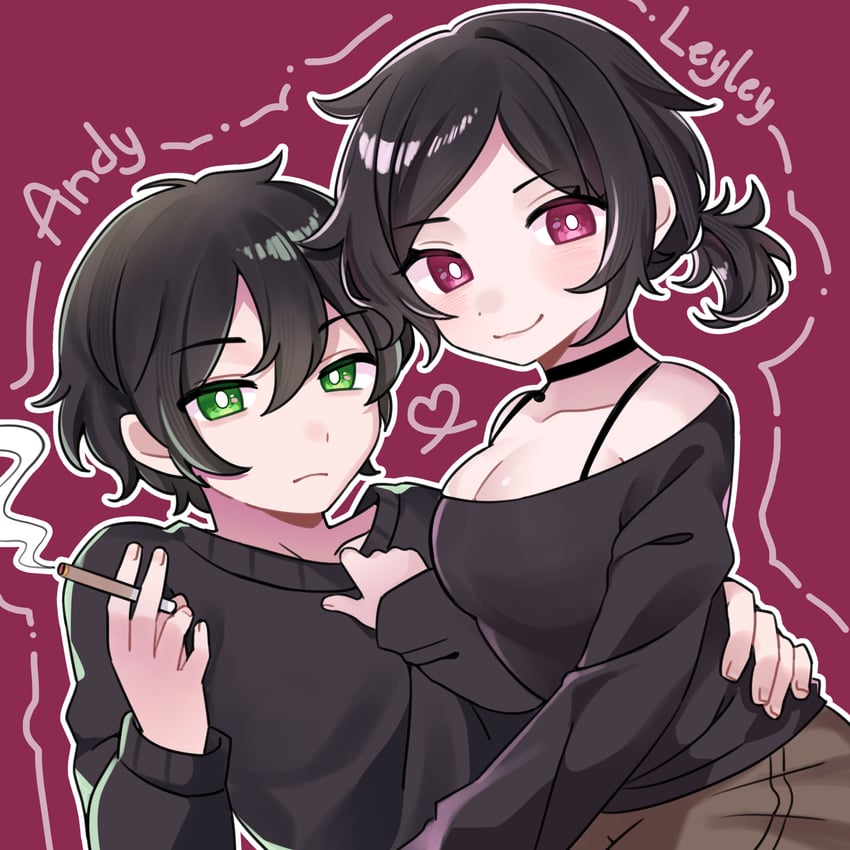 ashley graves and andrew graves (the coffin of andy and leyley) drawn by nanamiya_sakura