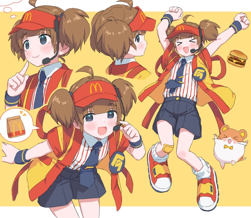 imadake dabuchi tabemi and imadake dabuchi tabesuke (mcdonald's) drawn by hayashi_naoharu