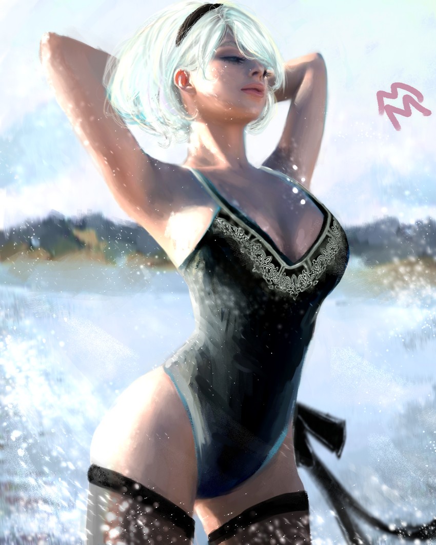 2b (nier and 1 more) drawn by layla_vladi
