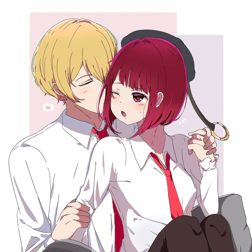 arima kana and hoshino aquamarine (oshi no ko) drawn by risdelusions