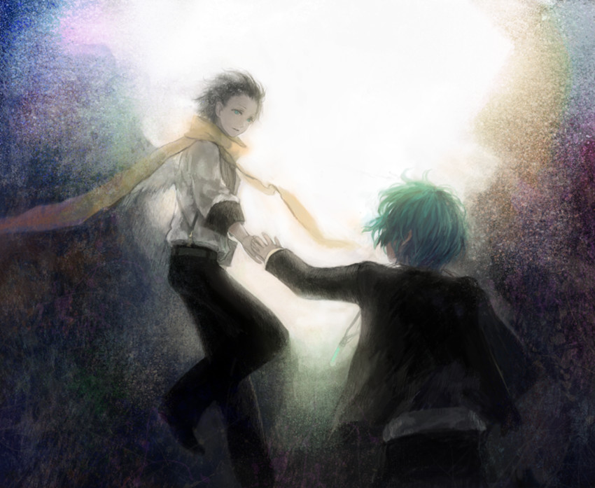 yuuki makoto and mochizuki ryouji (persona and 1 more) drawn by succo_(asunnova)