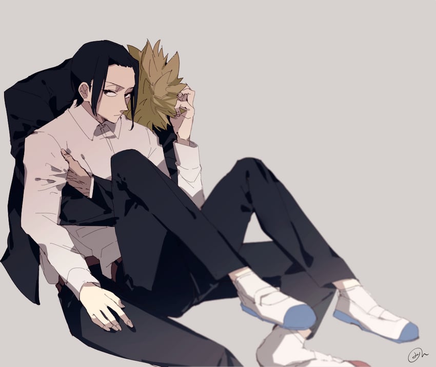donquixote doflamingo and crocodile (one piece) drawn by mirin_(coene65)