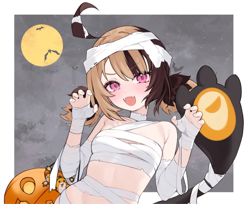 gigi murin and grem (hololive and 1 more) drawn by hoshi_usagi