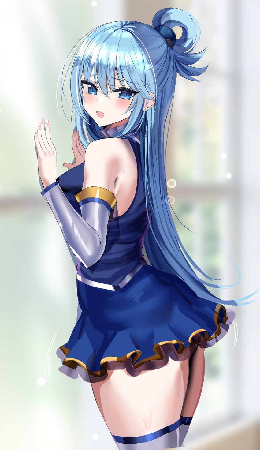 aqua (kono subarashii sekai ni shukufuku wo!) drawn by hanasaka_houcha