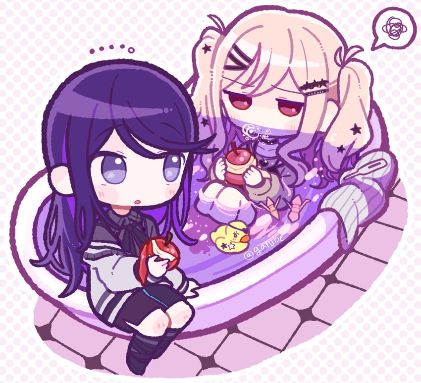 tenma saki and hoshino ichika (project sekai) drawn by henyomen
