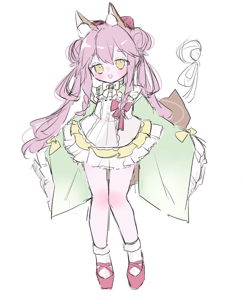 tamamo and tamamo aria (fate and 1 more) drawn by mochan