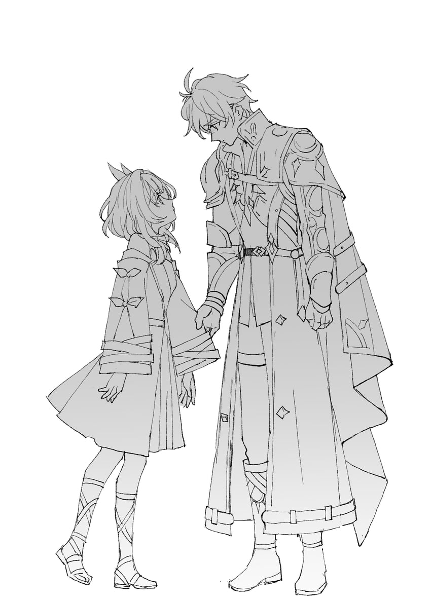 phainon and cyrene (honkai and 1 more) drawn by kk_(kkgame7733)