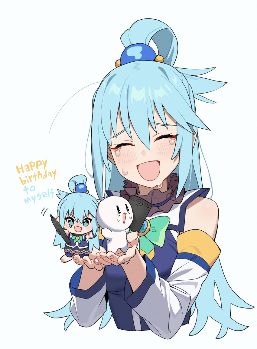 aqua (kono subarashii sekai ni shukufuku wo!) drawn by cyjalway