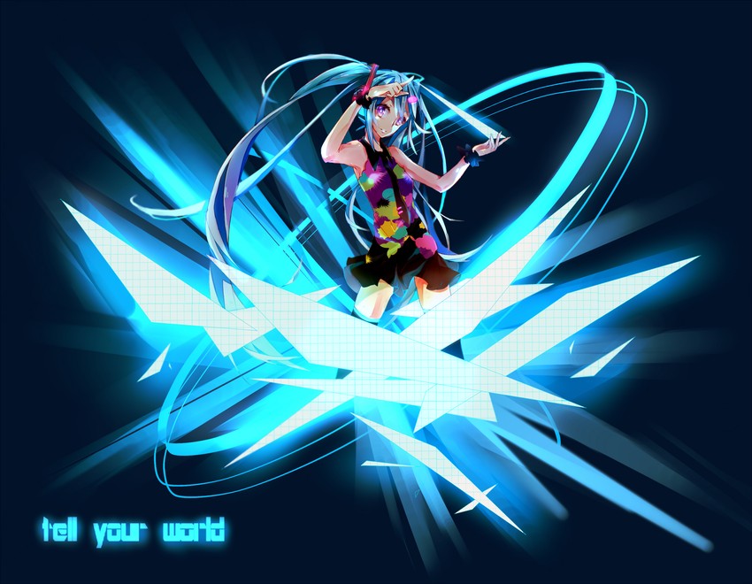 hatsune miku (vocaloid and 1 more) drawn by zombie_neko