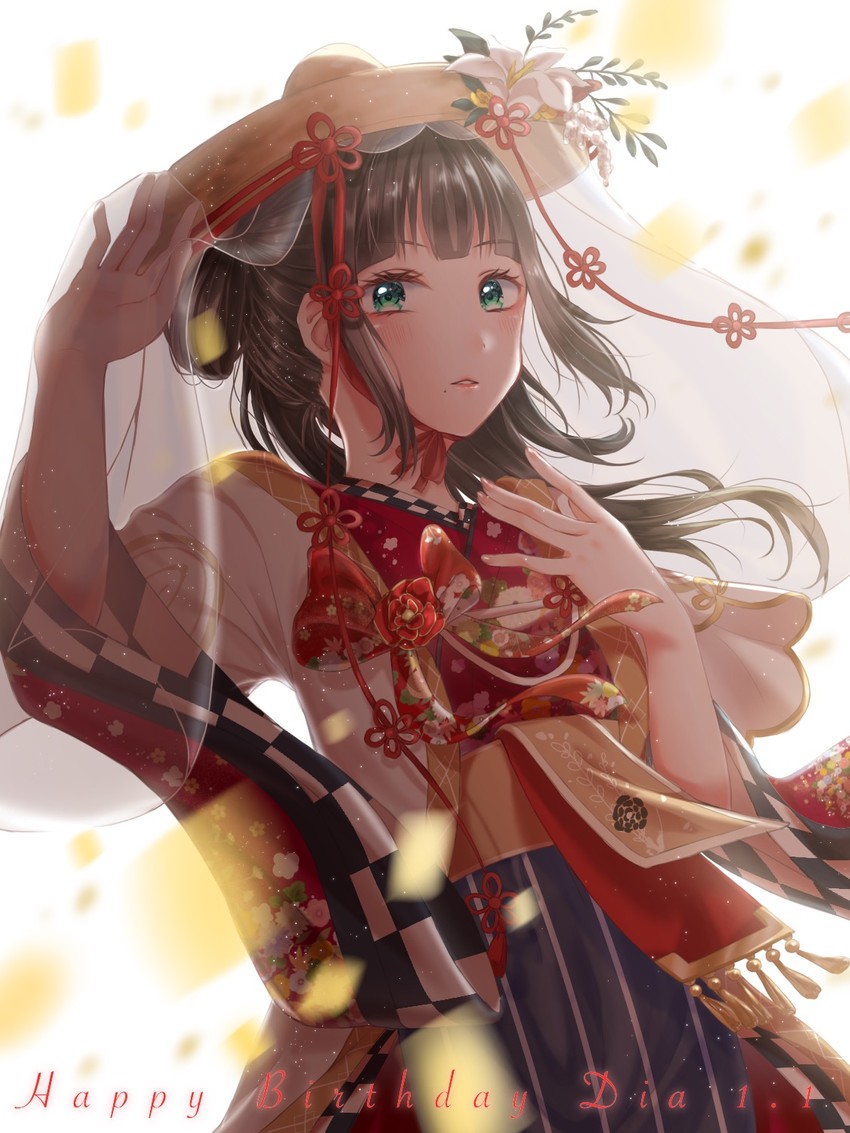kurosawa dia (love live! and 1 more) drawn by ponpon_rabbit